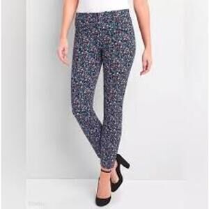 GAP Floral Skinny Ankle Pants Size 6R